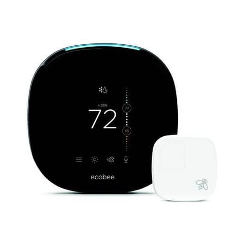 Image 1 of 12.. Ecobee4 WIFI Smart Thermostat with Room Sensor and Built-in Alexa