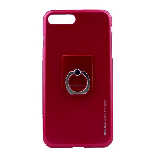 GOOSPERY  Iphone 7/8Plus Ijelly Metal + Ring Case, Hot In Pink