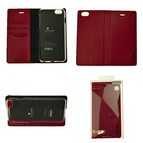 Étui à rabat BlueMoon pour iPhone 7/8 plus, rose vif