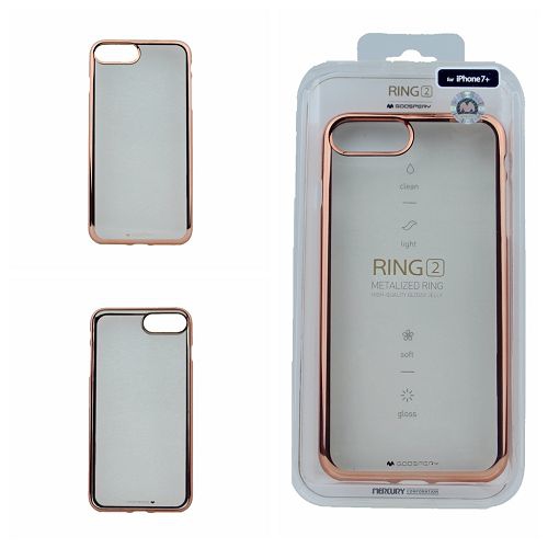 Iphone 7/8Plus Goospery Ring 2 Jelly Case, Rosegold