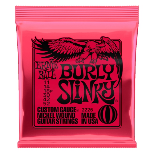 Ernie Ball Nickel Wound Electric Guitar Strings - Burly Slinky 11-52