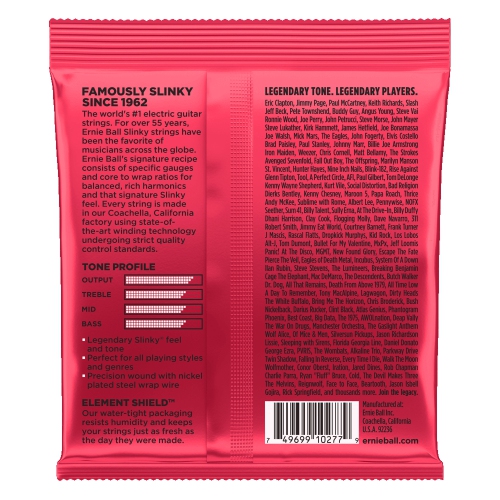 Ernie Ball Nickel Wound Electric Guitar Strings - Burly Slinky 11-52