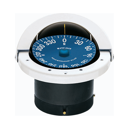 Compass, Flush Mount, 4.5" Dial, White