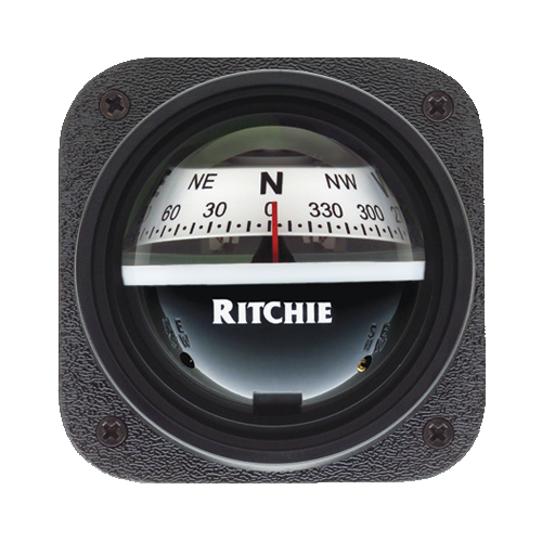 RITCHIE COMPASSES Compass, Bulkhed/slope, 2.75" Dial, Grey