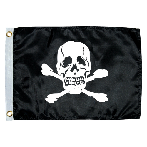 TAYLOR MADE  12" X 18" Jolly Roger Novelty Flag