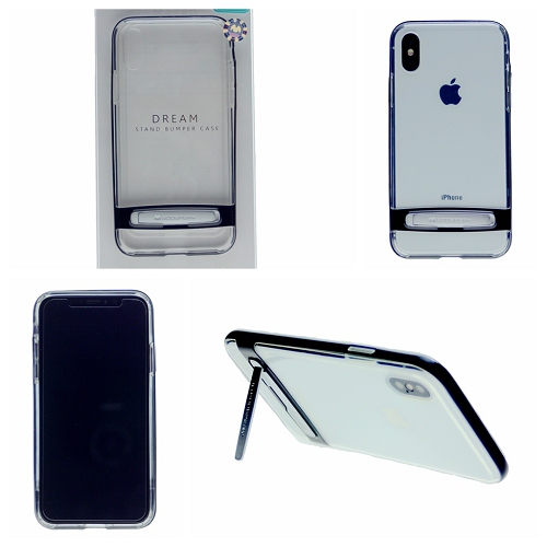 Iphone X/XS Goospery Dream Stand Bumper Case, Black