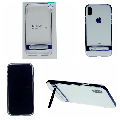 Iphone X/XS Goospery Dream Stand Bumper Case, Navy Blue