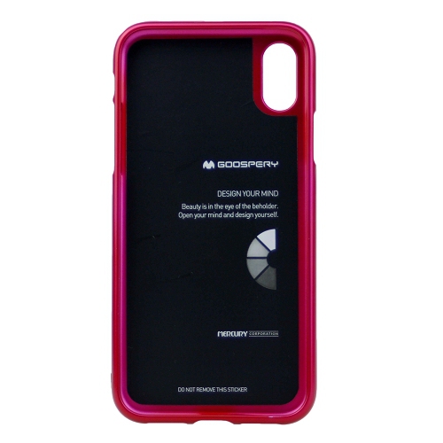 IphoneX/XS Goospery IJelly Metal Case,Hot Pink