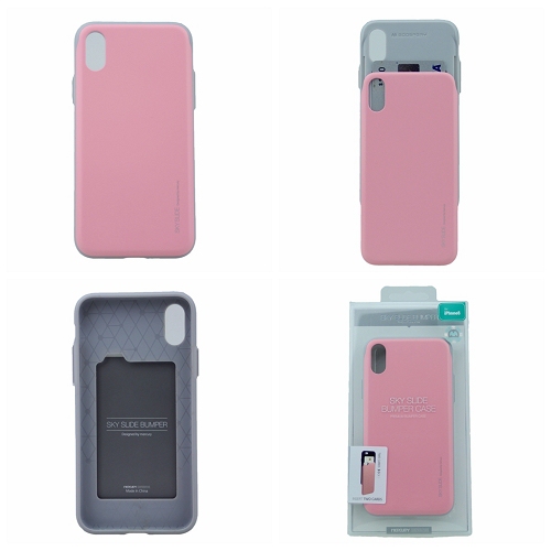 Iphone XS Max Goospery Sky Slide Bumper Case, Baby Pink