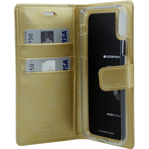 iPhoneXR Goospery BlueMoon Diary,Gold