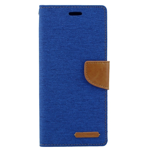 Étui journal Canvas Goosphéry pour iPhone XR, bleu