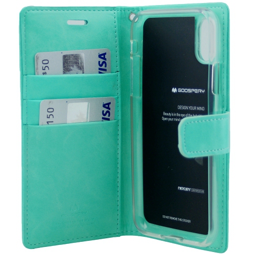 TopSave Goospery BlueMoon Diary For Iphone XS Max,Teal