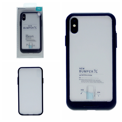 iPhone XS Max Goospery Bumper X Case, Black