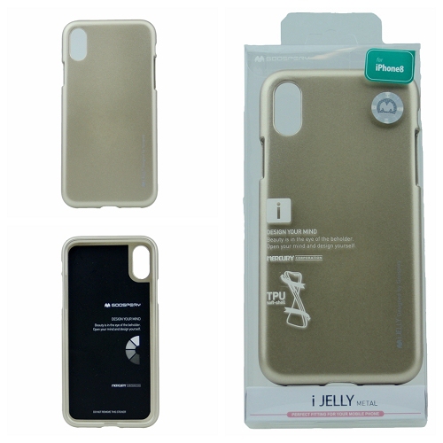 iPhoneXR Goospery IJelly Metal Case,Gold