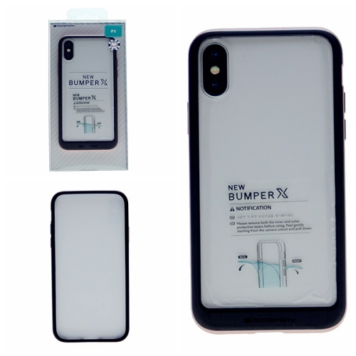 iPhone XS Max Goospery Bumper X Case, Rose Gold