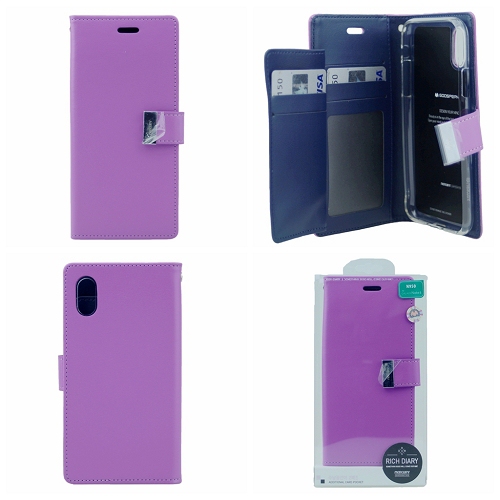 iPhoneXR Goospery Rich Diary Flip,Purple