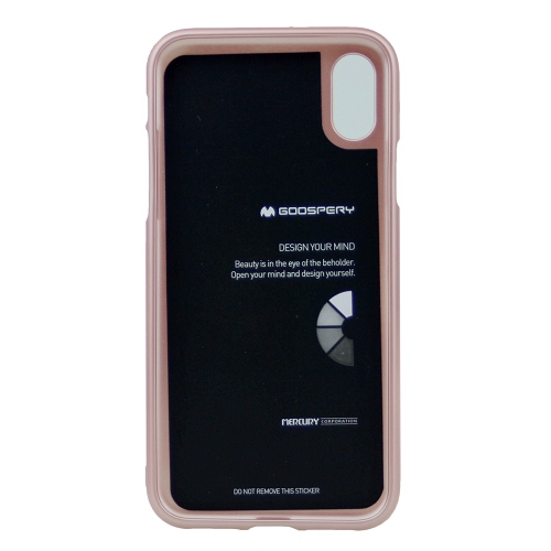 iPhone XS Max Goospery IJelly Metal Case,Rose Gold