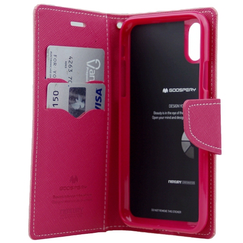 iPhone XS Max Goospery Fancy Diary Flip,Baby Pink