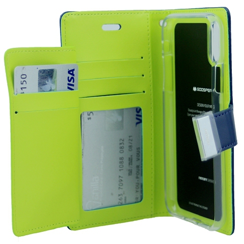 iPhone XS Max Goospery Rich Diary Flip,Navy Blue