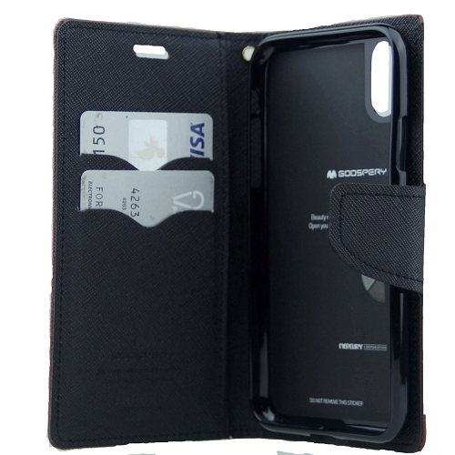 iPhone XS Max Goospery Fancy Diary Flip,Brown