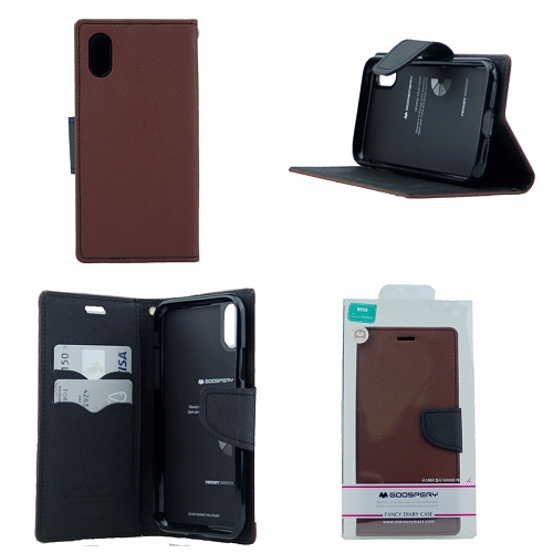 iPhone XS Max Goospery Fancy Diary Flip,Brown