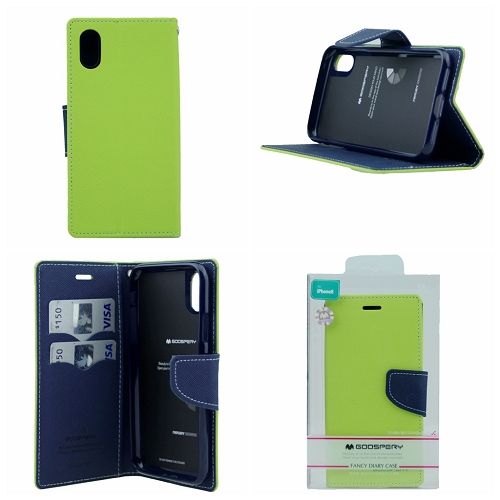 iPhone XS Max Goospery Fancy Diary Flip,Green