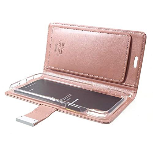 TopSave Goospery Rich Diary Flip For Iphone XS Max, Rose Gold