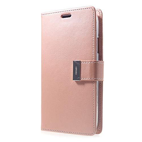 TopSave Goospery Rich Diary Flip For Iphone XS Max, Rose Gold
