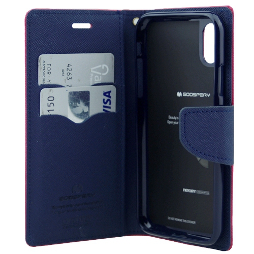 iPhone XS Max Goospery Fancy Diary Flip,Hot Pink