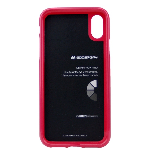 iPhone XS Max Goospery Jelly Case,Hot Pink