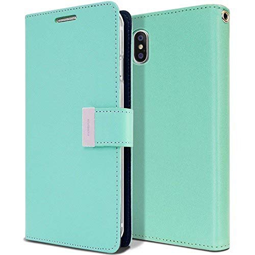 RICH DIARY  Topsave Goospery Flip for Iphone Xs Max, Teal
