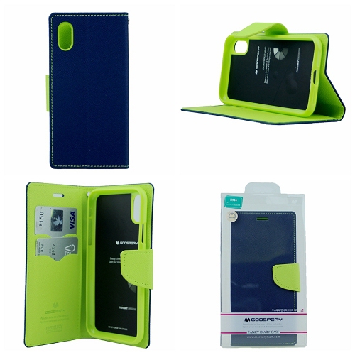 iPhone XS Max Goospery Fancy Diary Flip,Navy Blue