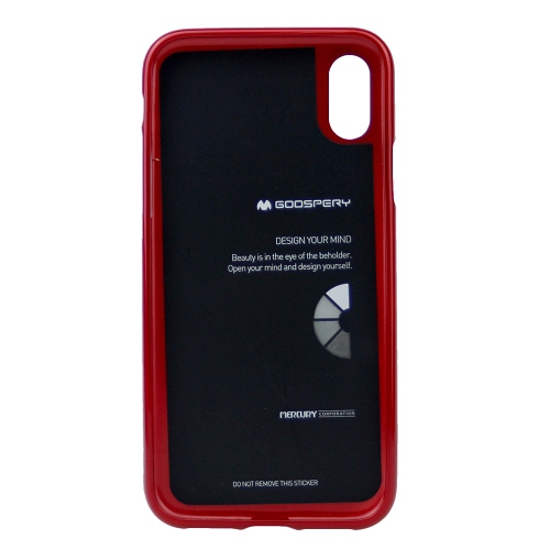iPhone XS Max Goospery Jelly Case,Red