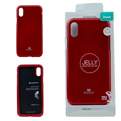 iPhone XS Max Goospery Jelly Case,Red