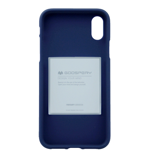 iPhone XS Max Goospery Soft FeelIng Case, Navy Blue