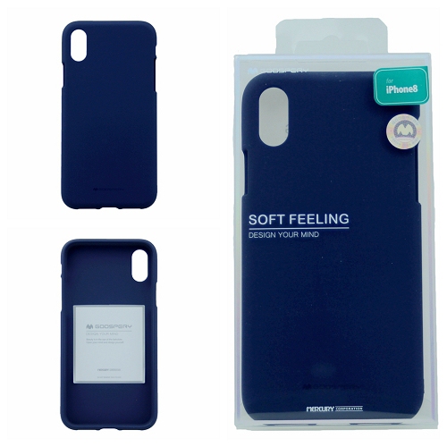 iPhone XS Max Goospery Soft FeelIng Case, Navy Blue