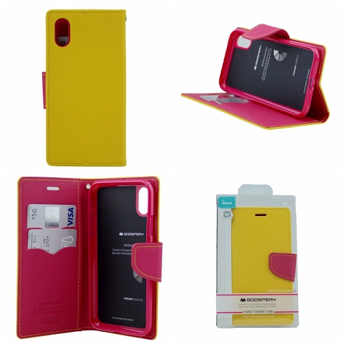 iPhone XS Max Goospery Fancy Diary Flip,Yellow