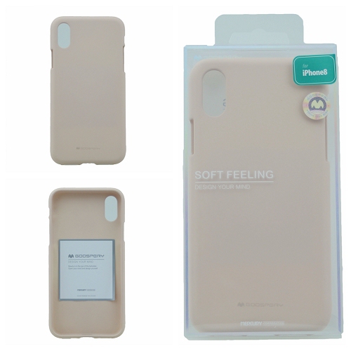 iPhone XS Max Goospery Soft FeelIng Case, Pink Sand