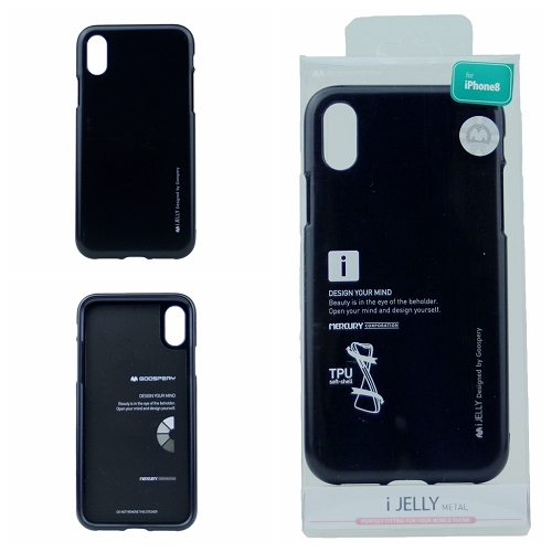 iPhone XS Max Goospery IJelly Metal Case,Black