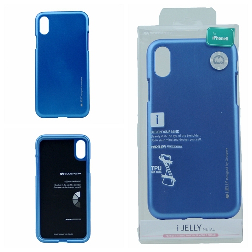 iPhone XS Max Goospery IJelly Metal Case,Blue