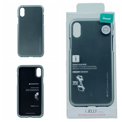 iPhone XS Max Goospery IJelly Metal Case,Gray