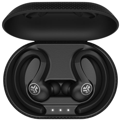 JLab JBuds Air Sport In-Ear Sound Isolating True Wireless Earbuds - Black