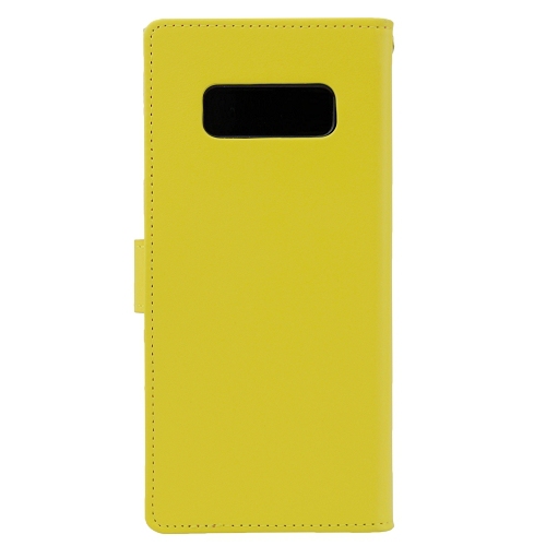 étui agenda riche goospery pour Samsung S10e, jaune