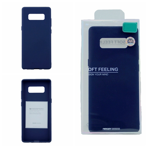 étui à sensation douce goospery pour Samsung S10e, bleu marin