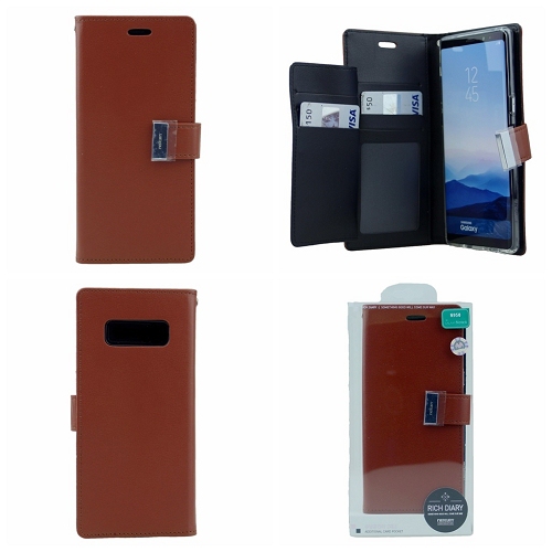 Samsung S10 Goospery Rich Diary Flip,Brown