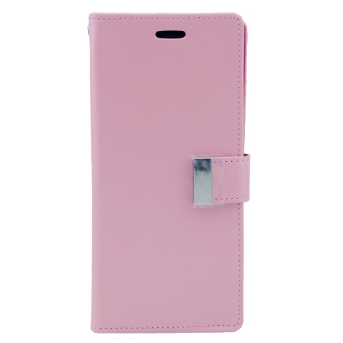 étui agenda riche goospery pour Samsung S10e, rose clair