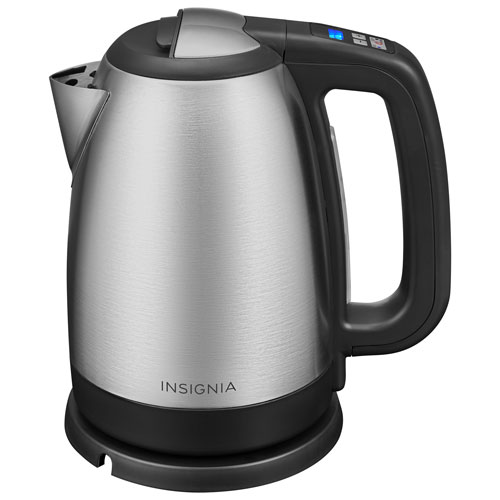 Insignia Programmable Electric Kettle - 1.7L - Stainless Steel - Only at Best Buy