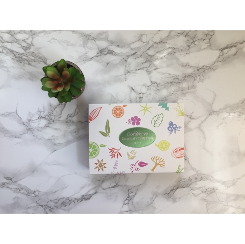 Floraverve Essential VITALITY Pack, Natural & 100% Pure Aromatherapy Essential Oils Starter Kit 12 X 5mL