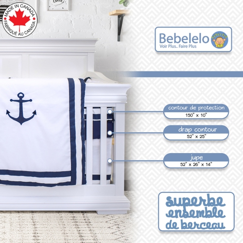 Bebelelo - Bedding Set - 7 Pieces - The Anchor of Marine