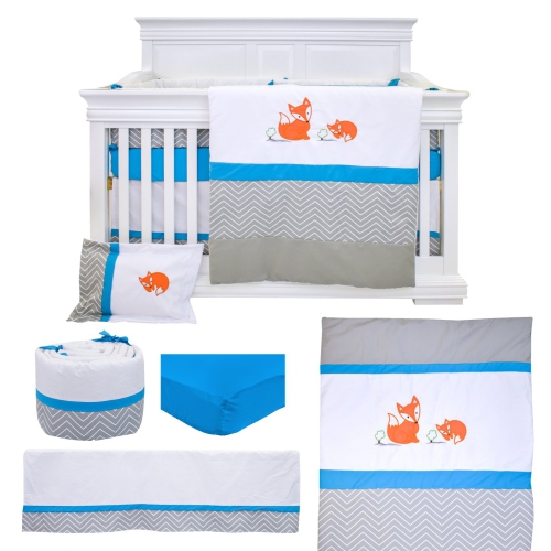Bebelelo - Bedding Set - 7 Pieces - Foxy the Fox is sleeping